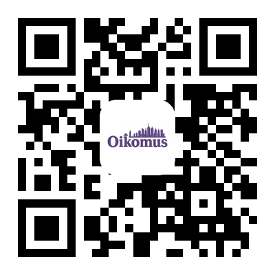 Código QR para descargar Oikomus en la App Store