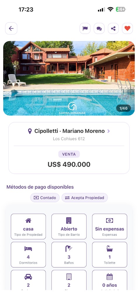 Ficha de propiedad