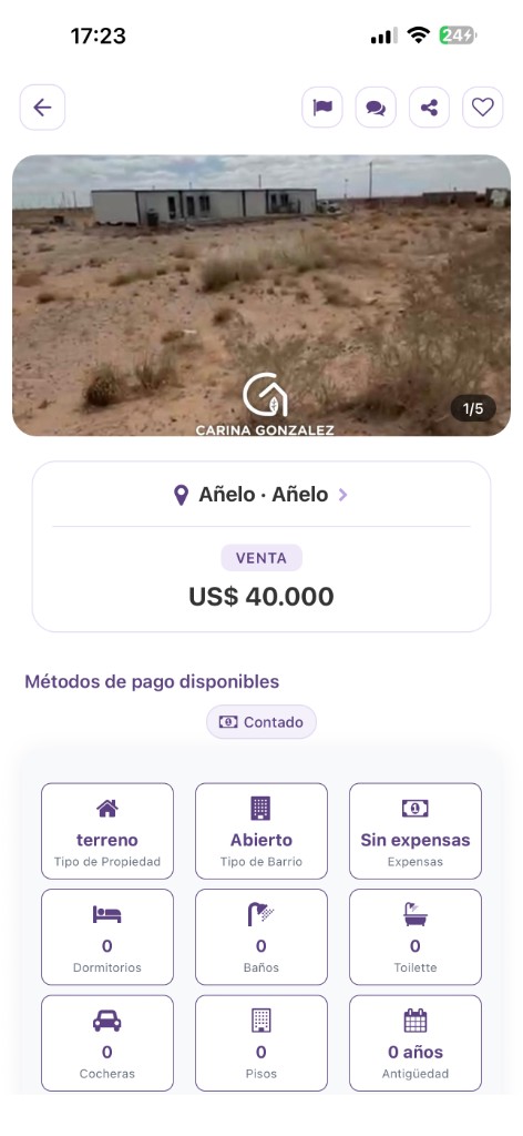Ficha de propiedad