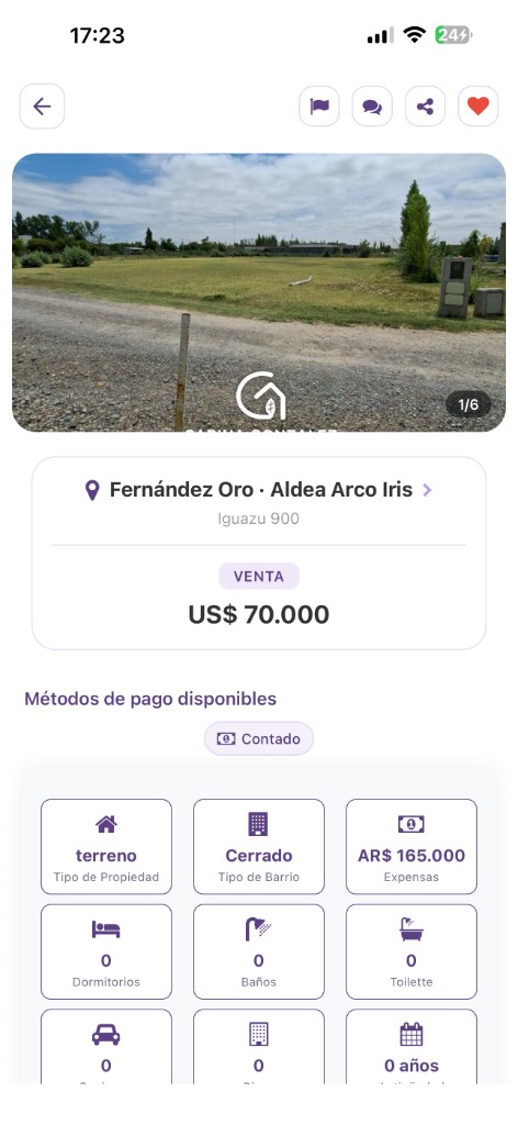 Ficha de propiedad
