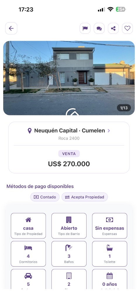 Ficha de propiedad